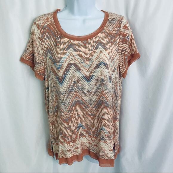 Rose+Olive Top Size Medium - Picture 1 of 10